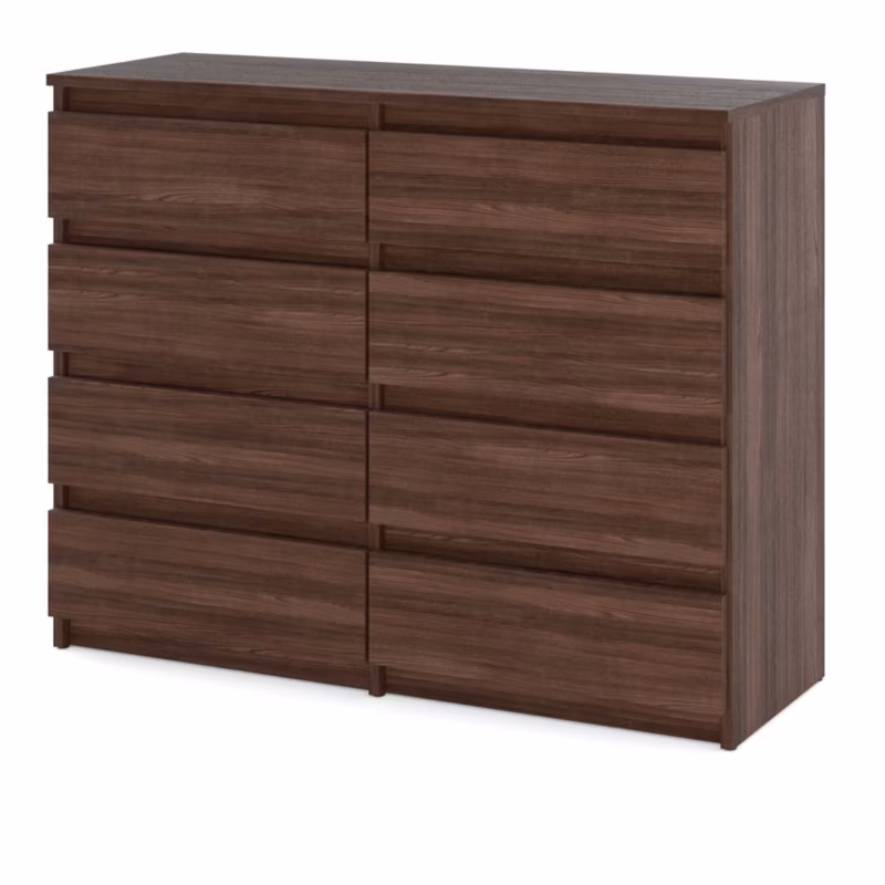 Komoda Hurtownia-Mebli Szuflady 8 Hugo Duża 120cm Dąb Wenge Dąb Wenge 120×33.5×92.5 cm 1szt.
