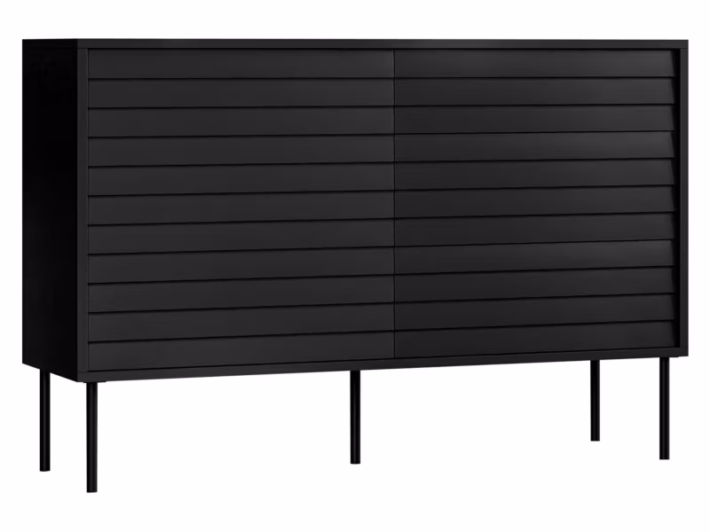 Komoda MIRJAN 24 z szufladami Cortina 120 1D3S czarny 1 szt.