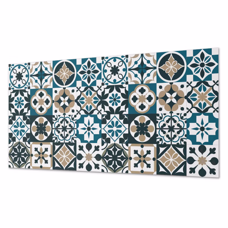 Komplet Kafelków PCV ArtPrintCave 40×20 cm Wzory kafelkowe w układzie 10 szt.