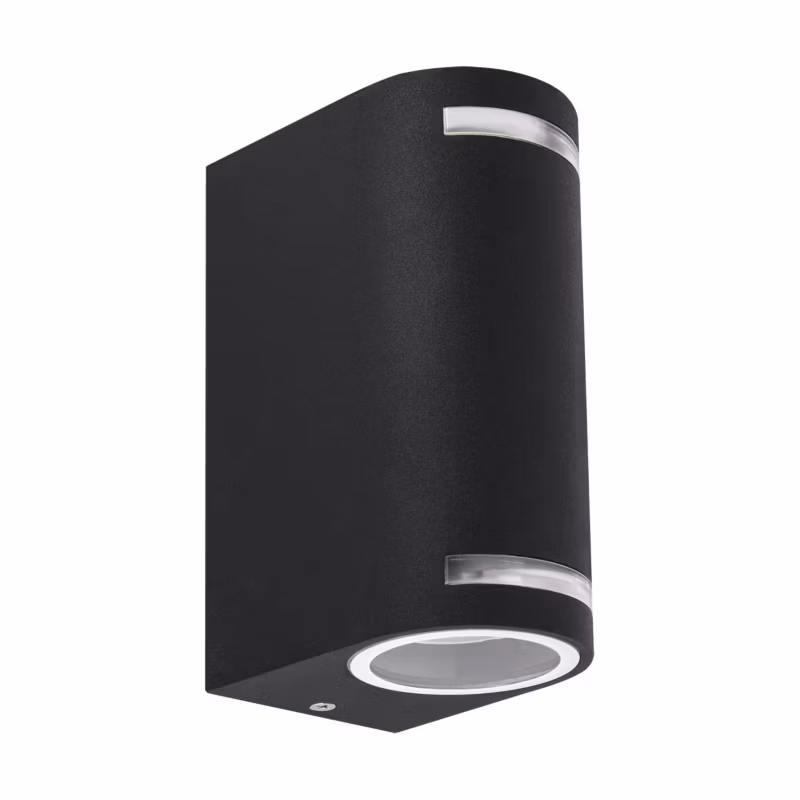 Kinkiet ścienny zewnętrzny Struhm Forest czarny góra i dół 2 x GU10 x IP54 wym: 15 x 7 x 9 cm – 1 szt.
