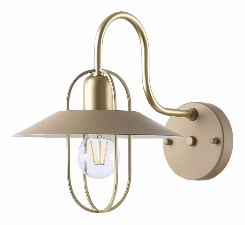 Kinkiet ścienny Rabalux Nesrin złoto-beżowy 1 x E27 x 40W IP20 wym: 29 x 24 x 35,5 cm – 1 szt.