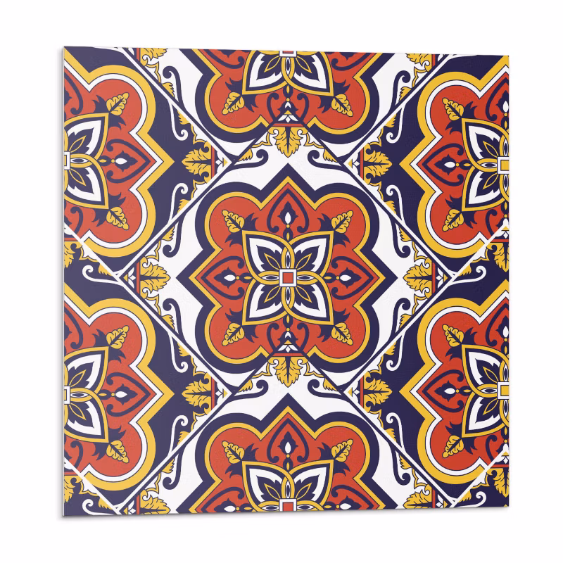 Kafelki samoprzylepne Wallfluent 30×30 cm Ornamenty i kwiaty w harmonijnym połączeniu 9 szt.