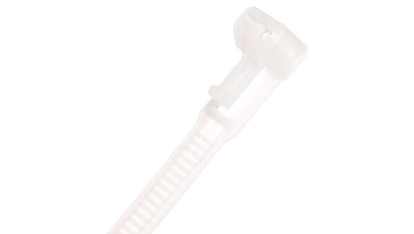Opaska kablowa otwierana wielokrotnie 350×7,5mm biała BMWB5254E /100szt./