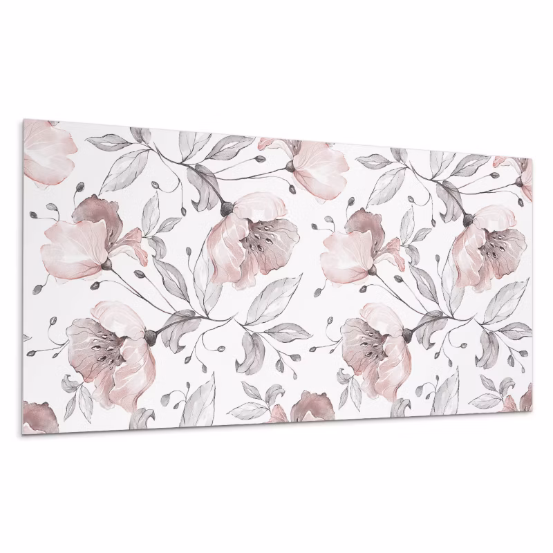 Kafelki samoprzylepne Wallfluent 60×30 cm Akwarelowe kwiaty w delikatnym wzorze 6 szt.