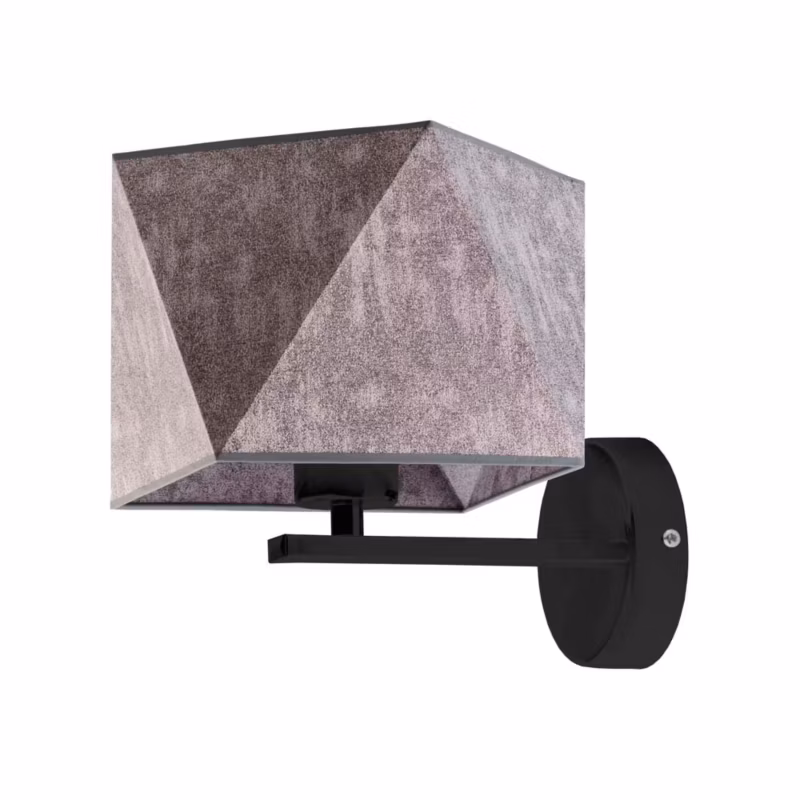 Kinkiet Volta Light Factory Simple Czarny/Beton Abażur 1xE27 1szt. 5903628522211