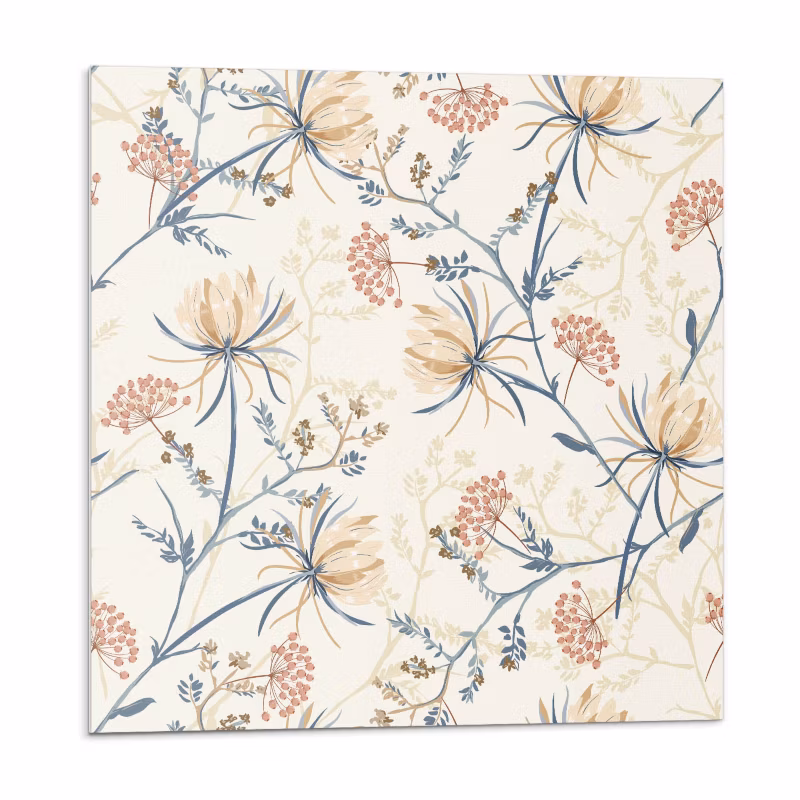 Kafelki samoprzylepne Wallfluent 50×50 cm Wzór florystyczny 4 szt.
