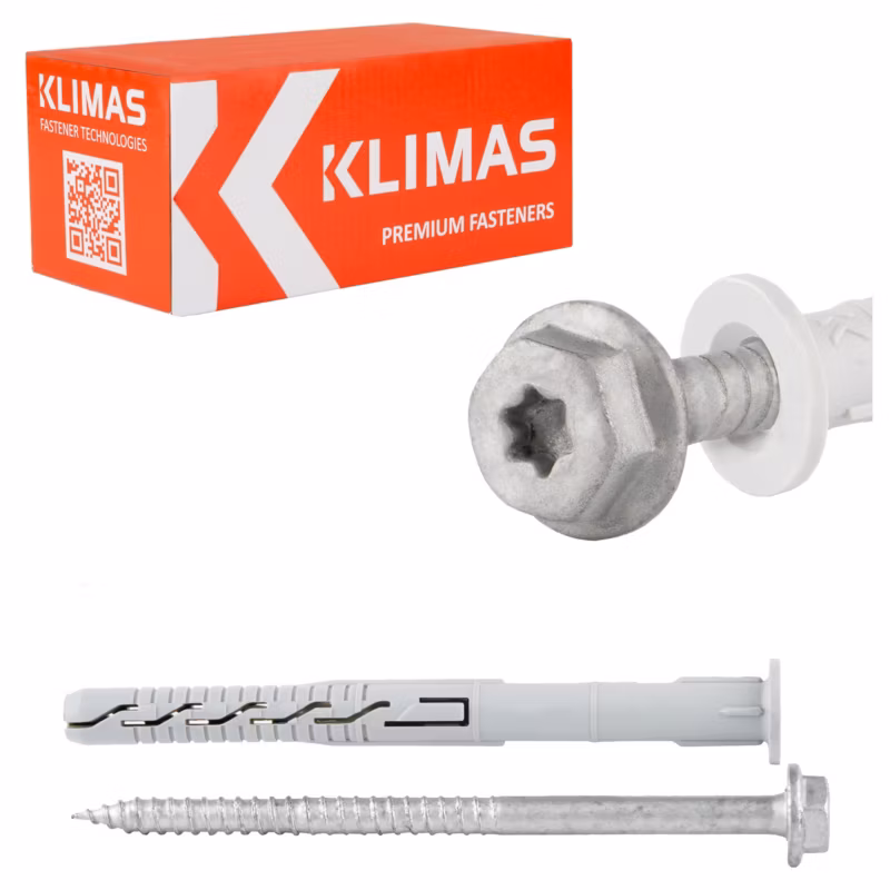 Kołki rozporowe ramowe Klimas KPS-FAST 8×140 mm ocynkowane 50szt