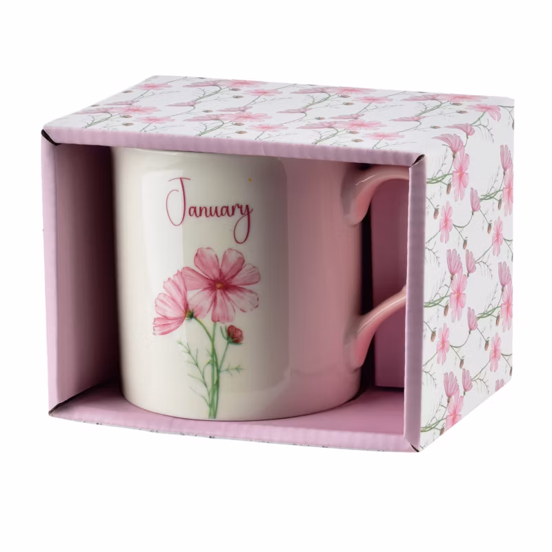 Kubek porcelanowy AFFEKDESIGN MY MONDEX January 8,7×9 cm różowy 1 szt.