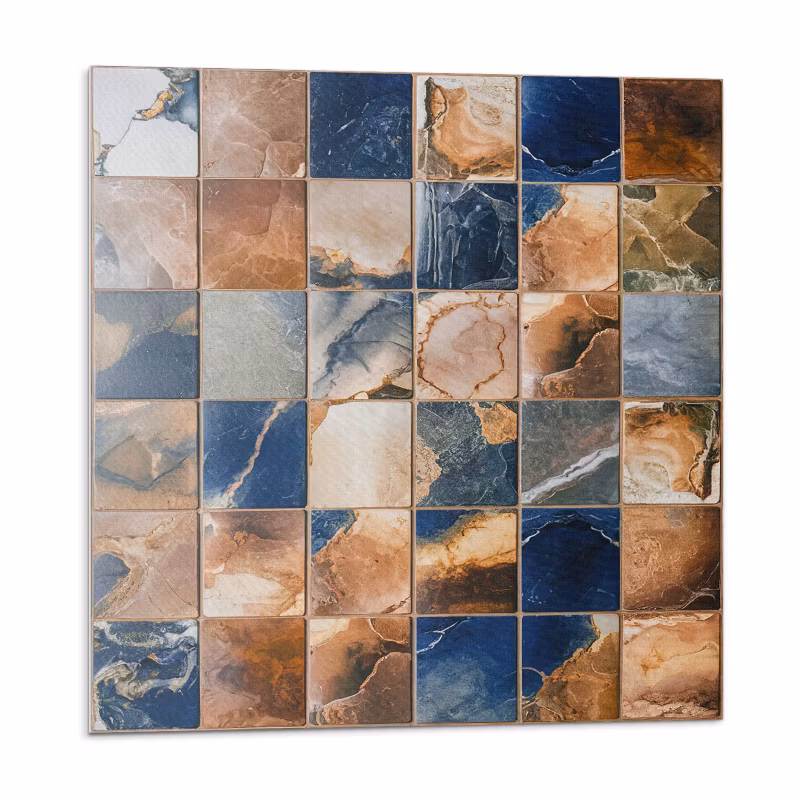 Kafelki samoprzylepne Wallfluent 50×50 cm Mozaikowe wzory z kamiennymi akcentami 4 szt.