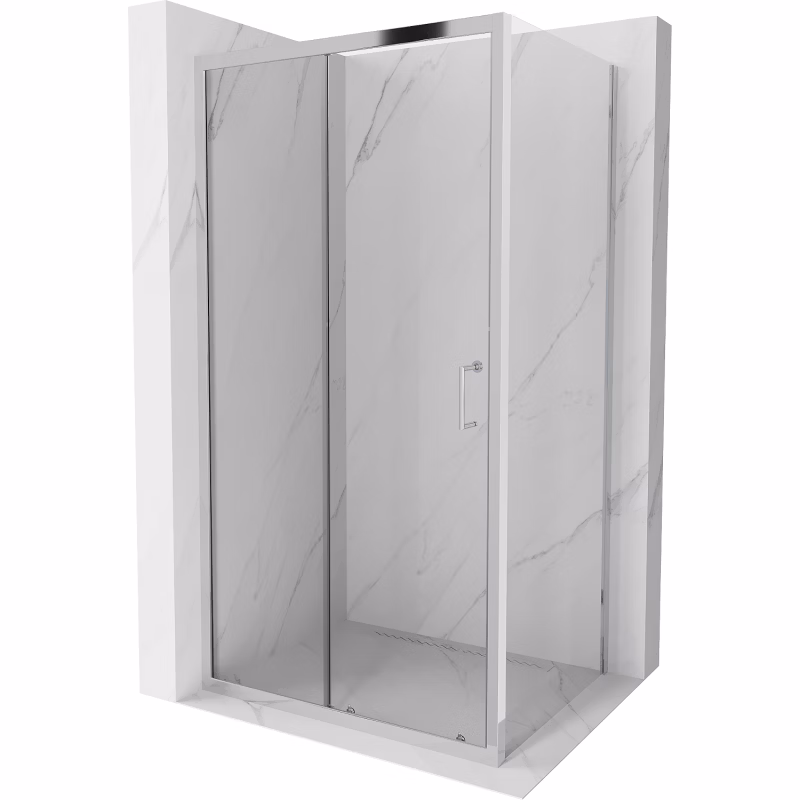 Kabina prysznicowa prostokątna Mexen Apia chrom transparent 840-130-090-01-00 1 szt.