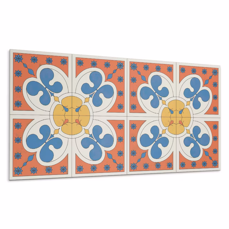Panele samoprzylepne Wallfluent 60×30 cm Nowoczesny wzór roślinny 6 szt.
