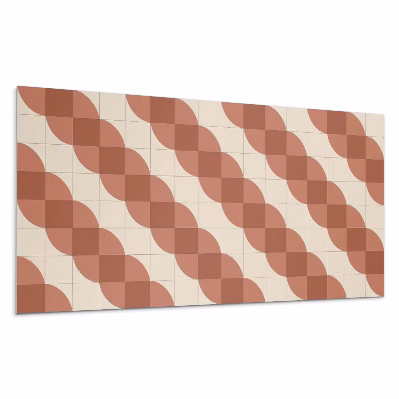 Kafelki samoprzylepne Wallfluent 40×20 cm Faliste kształty geometryczne 10 szt.