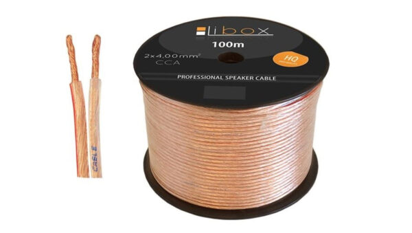 Przewód głośnikowy CCA 2×4 ECa LB0048 LIBOX /100m/