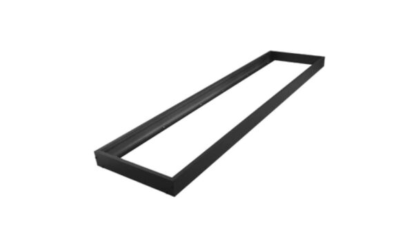 Rama montażowa do panelu LED 1200×300 zatrzaskowa aluminium czarna EC79999