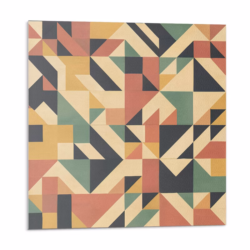 Kafelki samoprzylepne Wallfluent 50×50 cm Wzór geometryczny w abstrakcyjnym ujęciu 4 szt.