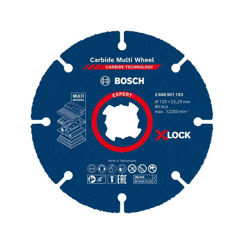 Tarcza do cięcia Bosch EXPERT Carbide Multi Wheel X-LOCK 125 mm