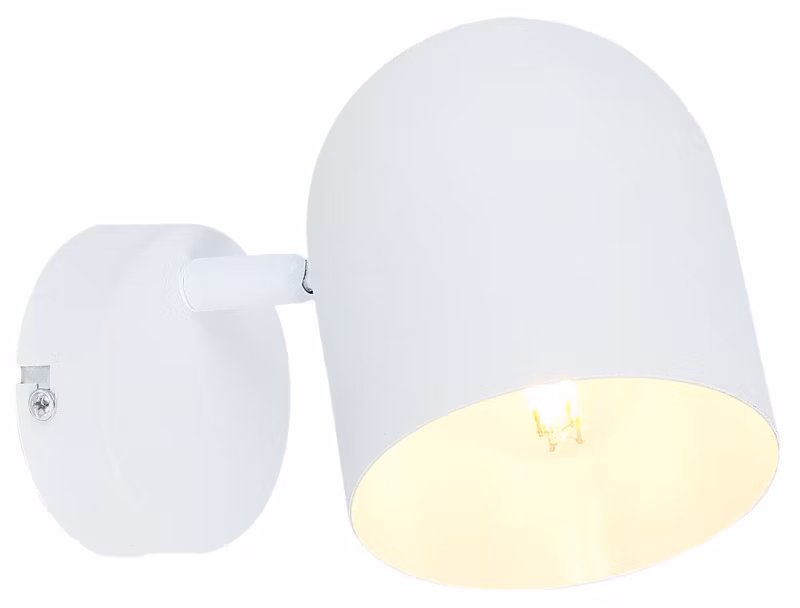 Kinkiet ścienny Candellux Azuro biały 1 x E27 x 40W IP20 wym: 12 x 18 x 10 cm – 1 szt.