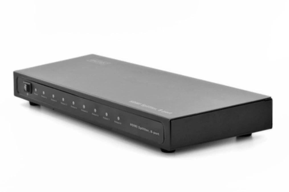 Rozdzielacz/Splitter HDMI 8‑portowy 1080p 60Hz FHD 3D HDCP 1.2 audio DS‑43302
