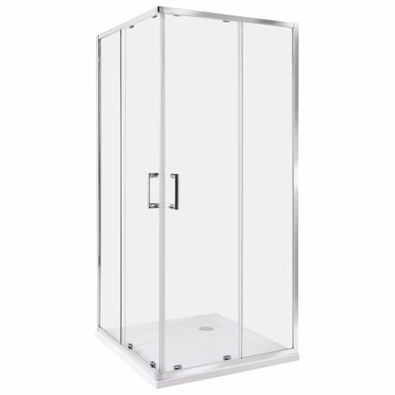 Kabina prysznicowa Tela 90 x 90 x 185 cm Srebrny 1 szt.