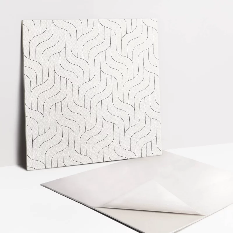 Kafelki samoprzylepne Tulup Regularne linie 30×30 cm 9 szt.