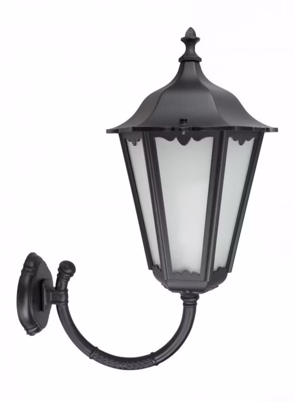 Kinkiet ścienny zewnętrzny SU-MA Retro czarny 1 x E27 x IP43 wym: 64 x 30 x 46 cm – 1 szt.