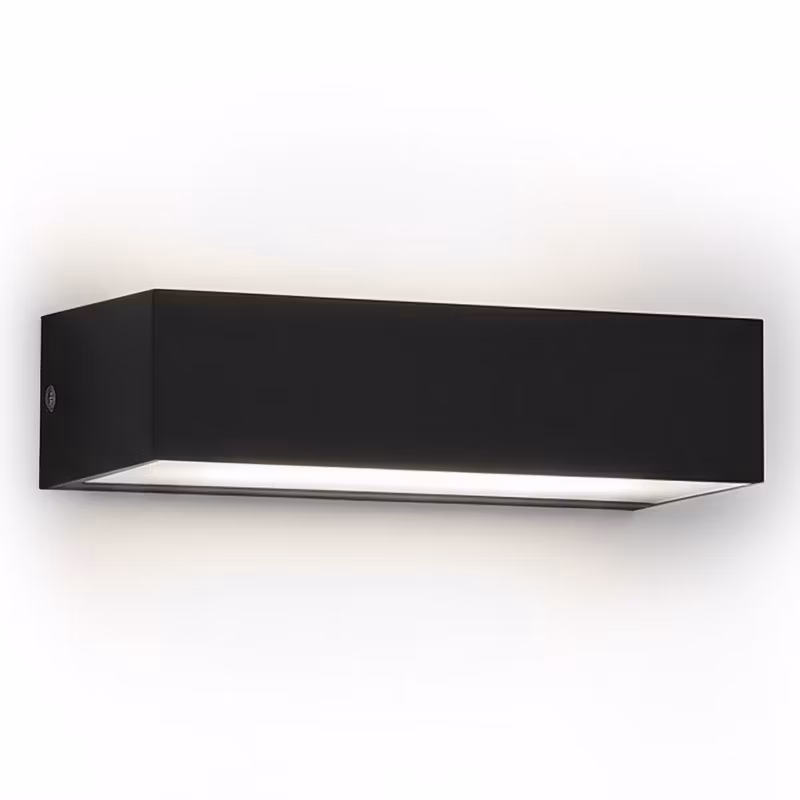 Kinkiet ogrodowy HOROZ kinkiet ścienny 9W, 450lm, 4200K, IP65, czarny, ANDIZ 1szt.