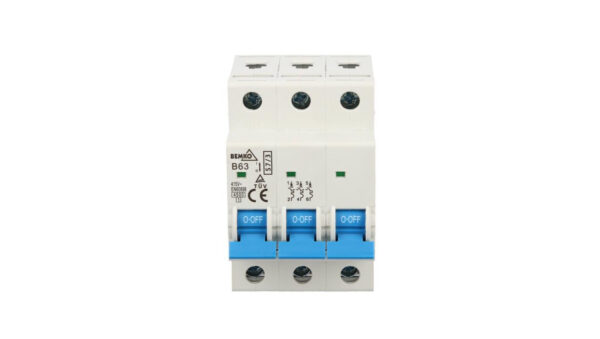 Wyłącznik nadprądowy 3P B 63A 6kA AC A00-S7-3P-B63
