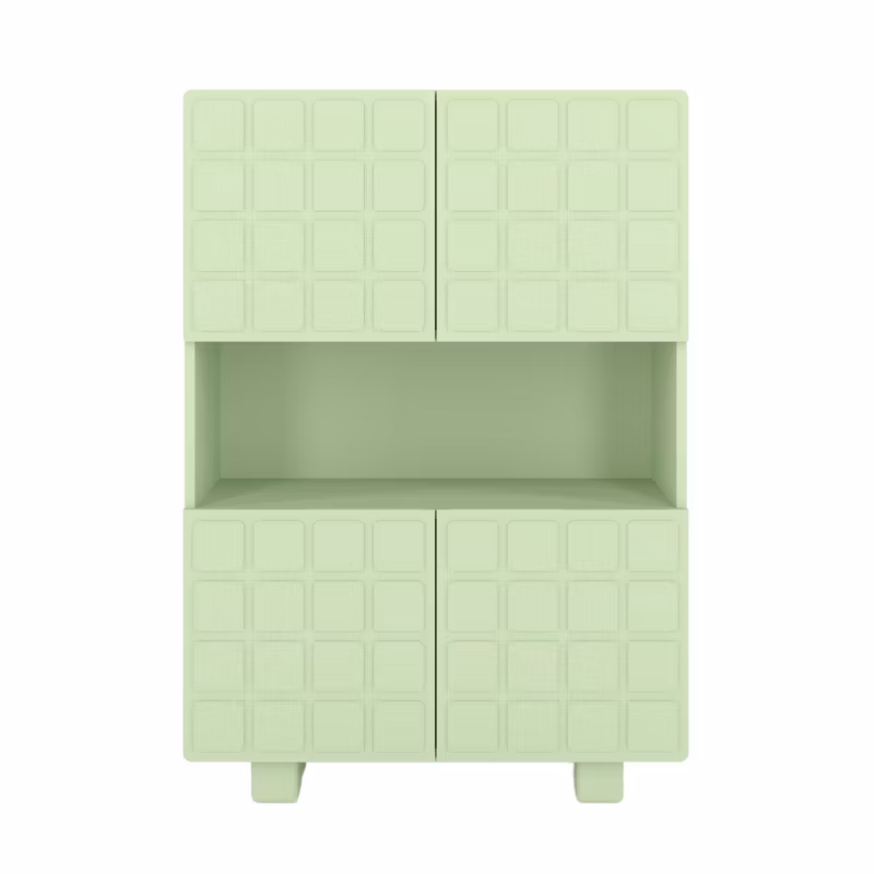 Komoda z frontami 3D Skandica CUBO high zielony 85cm 1 szt.