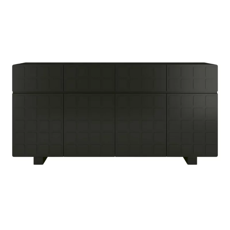 Komoda z frontami 3D Skandica CUBO long czarny 169cm 1 szt.