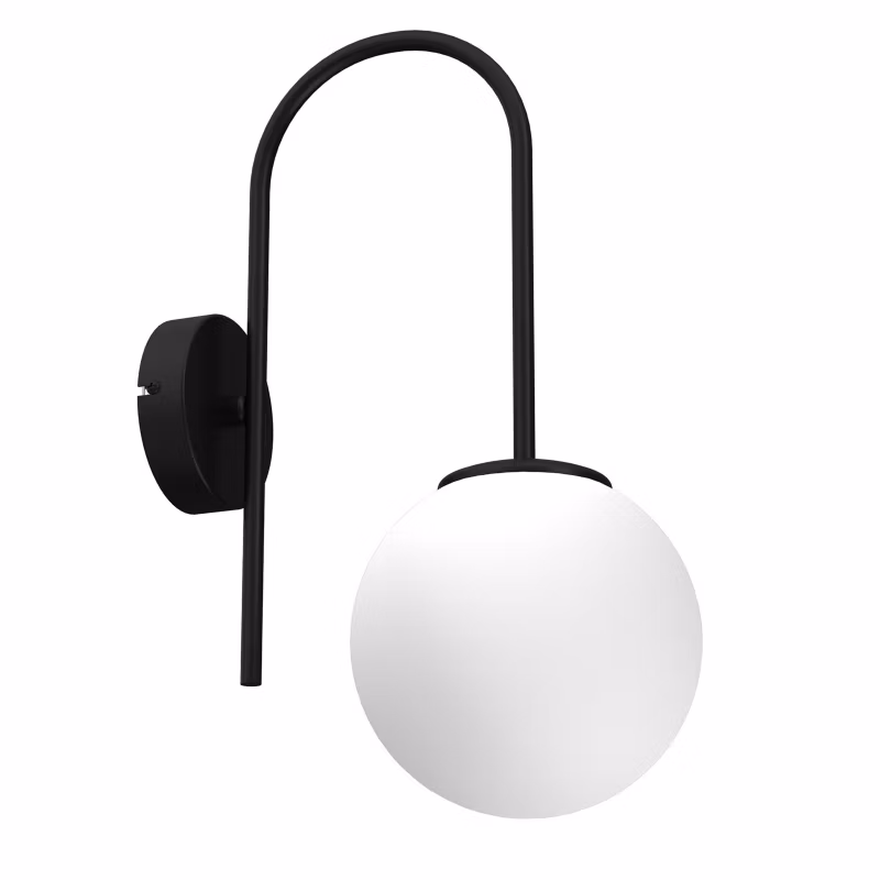 Kinkiet ścienny Luminex Cambridge czarny mat-biały 1 x E14 x 15W IP20 wym: 34 x 16 x 26 cm – 1 szt.