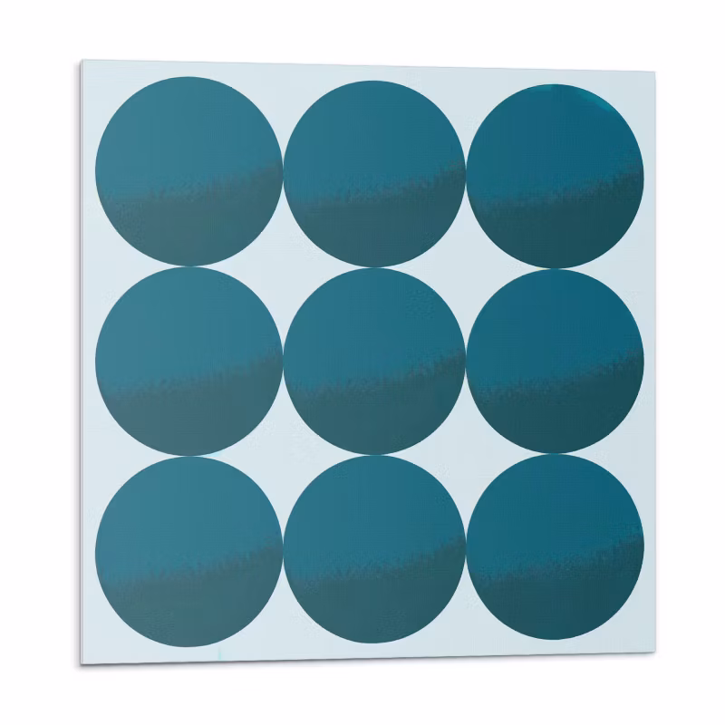 Kafelki samoprzylepne Wallfluent 50×50 cm Okrągłe wzory w geometrycznej siatce 4 szt.