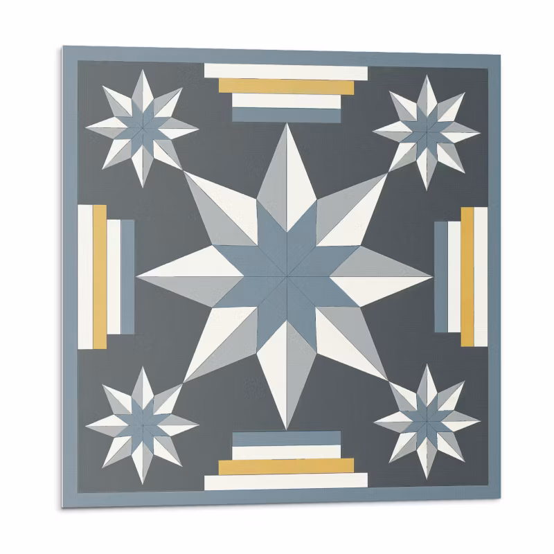 Kafelki samoprzylepne Wallfluent 20×20 cm Prostokątne układy gwiezdnych wzorów 20 szt.
