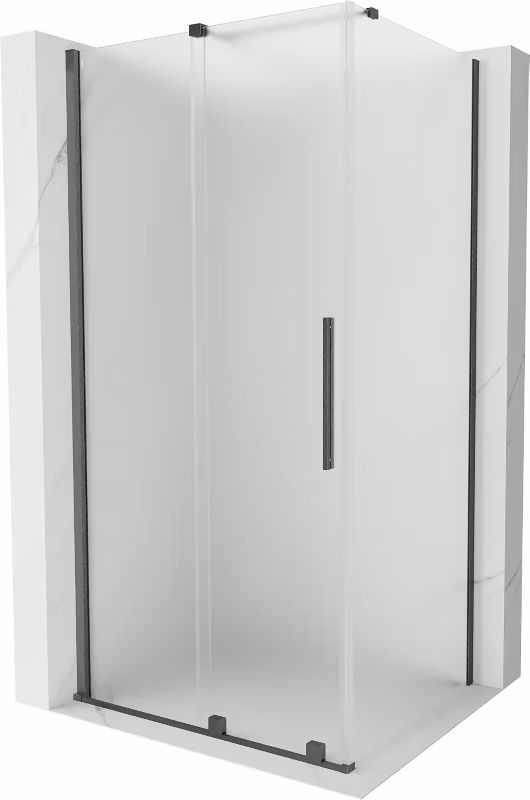 Kabina prysznicowa Mexen Velar rozsuwana 90 x 70 cm szron gun gray szczotkowany 1 szt.