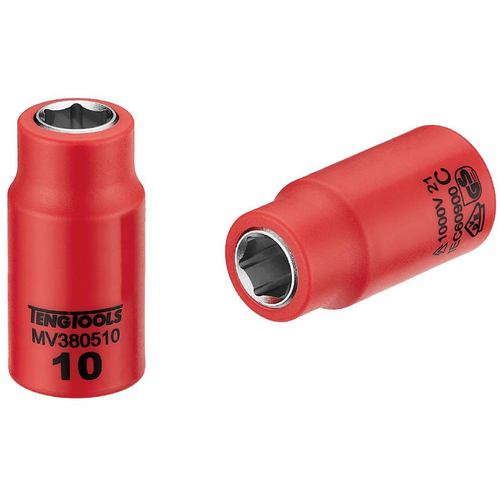 Nasadka izolowana TengTools M380506/M380520 – chwyt 3/8″, 1000V, 6-kątna, rozmiar 12mm