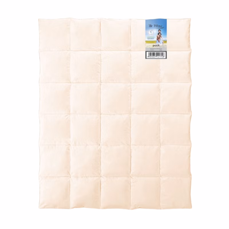 Kołdra AMZ Mr. Pillow puch 155×200 cm Całoroczna Kremowy 1 szt.