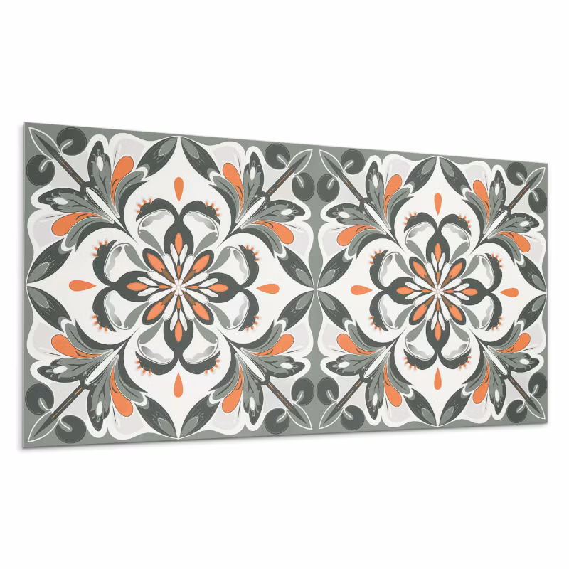 Kafelki samoprzylepne Wallfluent 40×20 cm Florystyczny design z liściastymi akcentami 10 szt.