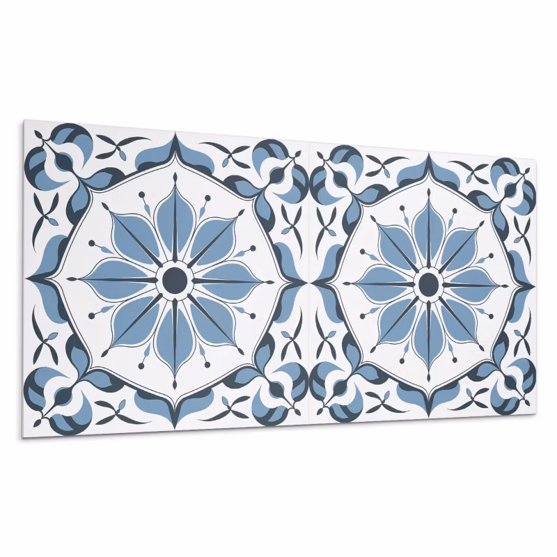 Kafelki samoprzylepne Wallfluent 60×30 cm Kwiatowy nadruk z wyrafinowanymi akcentami 6 szt.