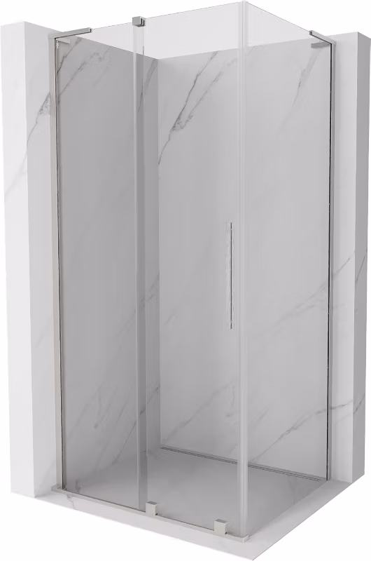 Kabina prysznicowa Mexen Velar L rozsuwana 100 x 80 cm transparent nikiel szczotkowany 1 szt.