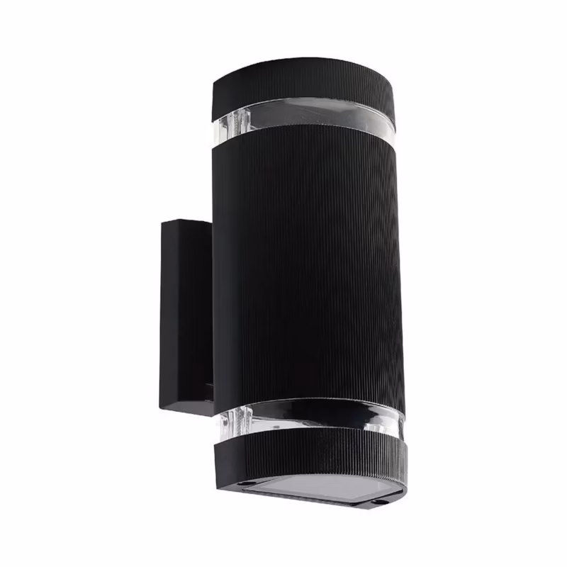 Kinkiet ścienny zewnętrzny V-TAC czarny 2 x E27 x IP44 wym: 22,8 x 10 x 6,5 cm – 1 szt.