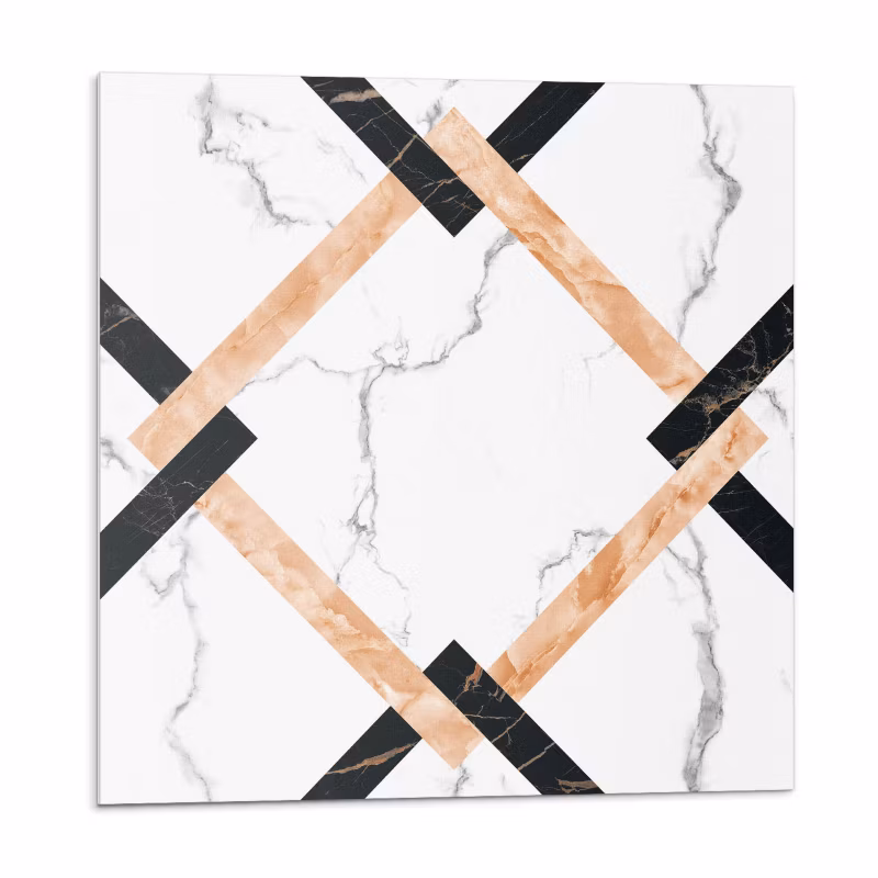 Kafelki samoprzylepne Wallfluent 20×20 cm Stylowe wzory marmurowe w formie geometrycznej 20 szt.