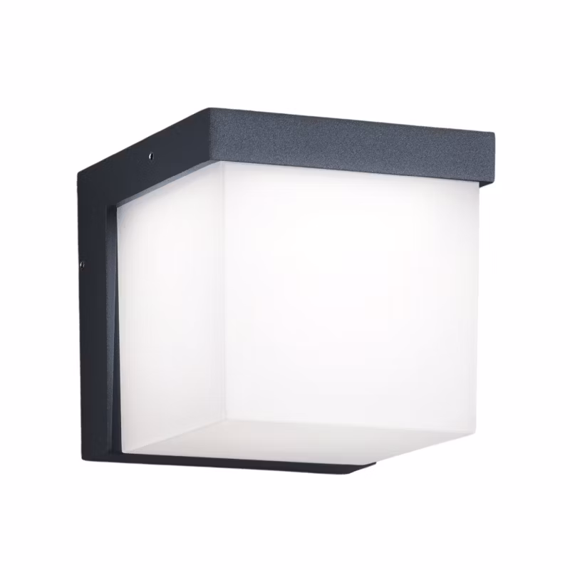 Kinkiet ścienny zewnętrzny Trio Yangtze antracytowo-biały LED 3.5W 3000K 330lm IP54 wym: 11,7 x 12 x 12 cm aluminium – 1 szt.