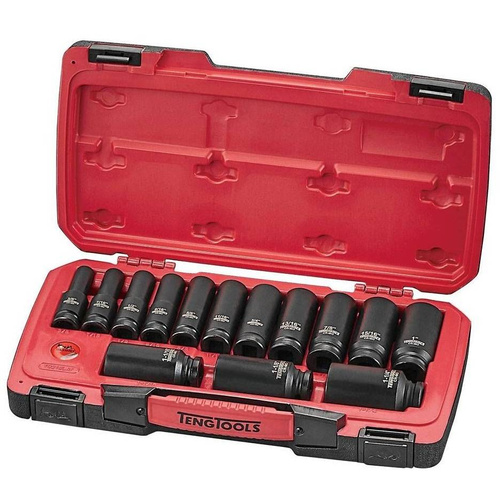 Zestaw nasadek udarowych 1/2″ calowych Teng Tools T9218LAF