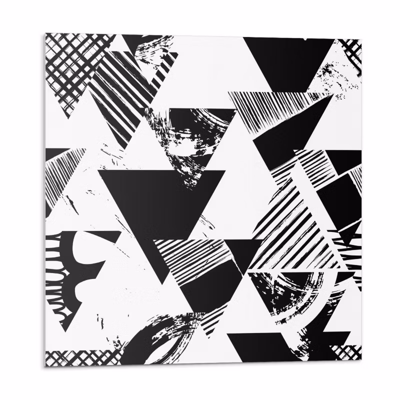 Kafelki samoprzylepne Wallfluent 20×20 cm Wzór trójkątnej geometrii 20 szt.