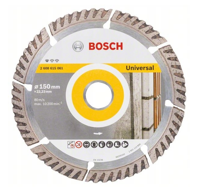 Diamentowa tarcza tnąca Standard for Universal 150 x 22,23 Bosch 2608615062 – zestaw 10 sztuk