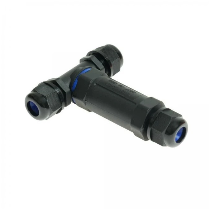 Rozgałęźnik kablowy hermetyczny IP68 3pin stały 16A 230‑450VAC RKH2‑3SS W‑00381