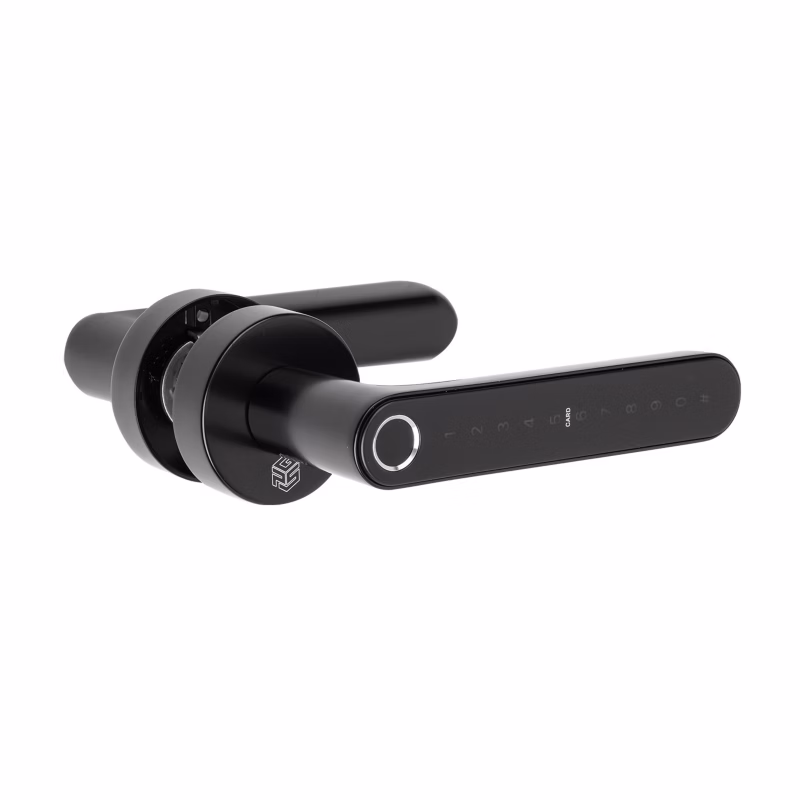 Klamka elektroniczna PSG LUMA – czarna, Bluetooth, WiFi, Smart Life (Tuya) 1 szt.