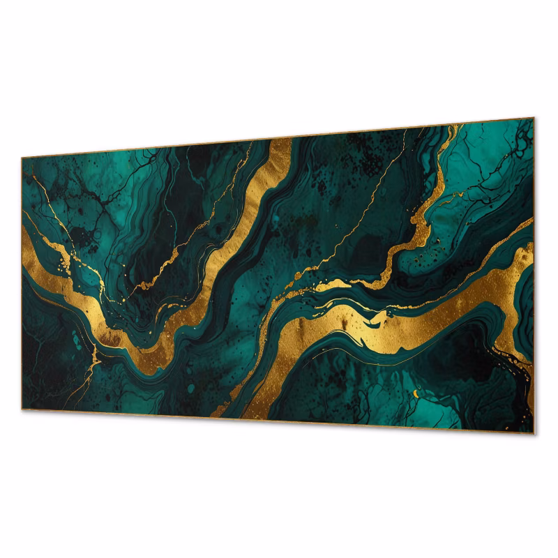 Komplet Kafelków PCV ArtPrintCave 40×20 cm Fale abstrakcyjnej struktury 10 szt.