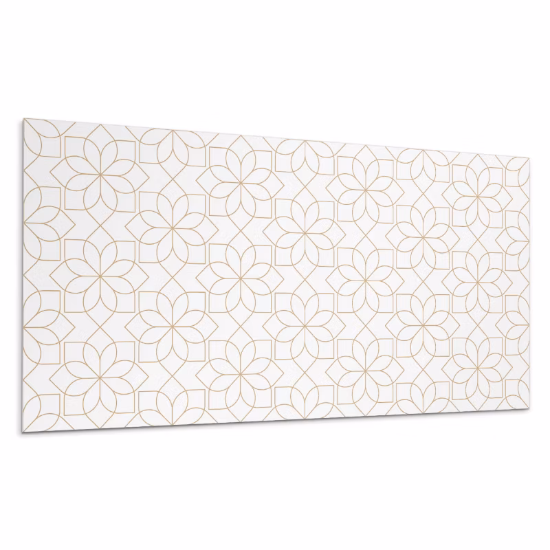 Kafelki samoprzylepne Wallfluent 60×30 cm Wzór kwiatów w geometrycznych kształtach 6 szt.