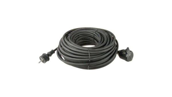 Przedłużacz 1-gniazdo z/u 30m /H07RN-F 3×1,5/ czarny P01730