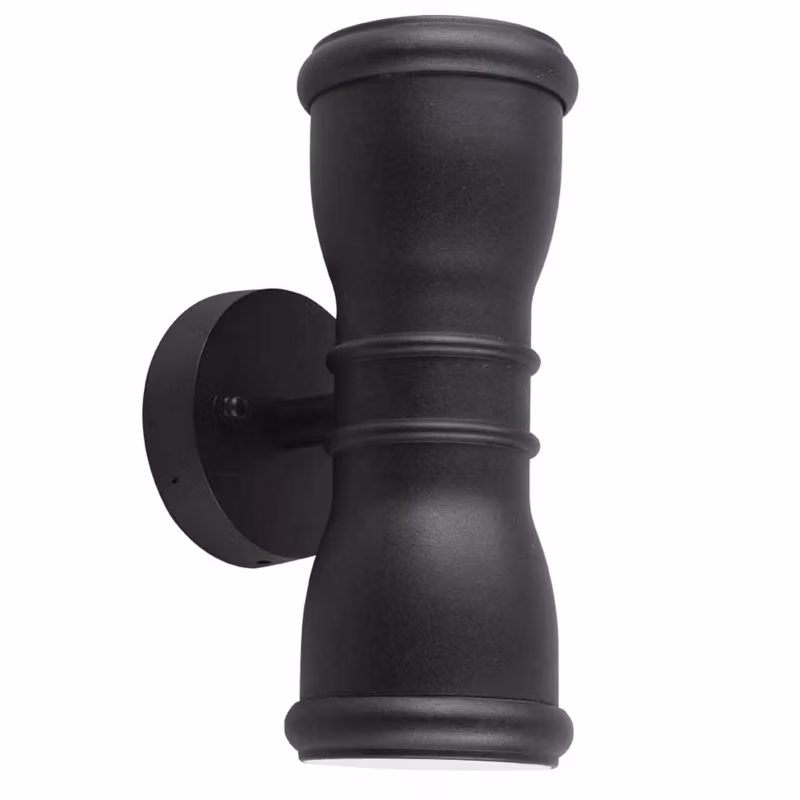 Kinkiet ścienny zewnętrzny Garden Zone Malvern czarny 2 x GU10 x 8W IP44 wym: 23 x 9,2 x 12,9 cm – 1 szt.